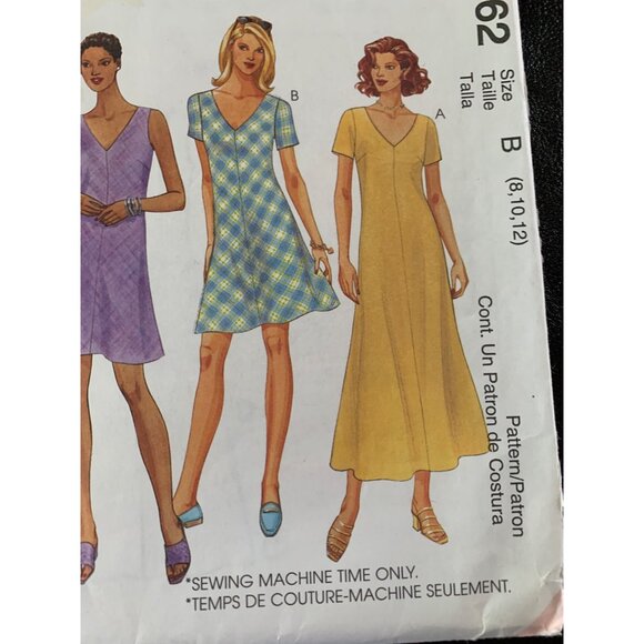 McCall's Misses Dress Sewing Pattern Sz 8 - 12 9362 - Uncut - Picture 3 of 9